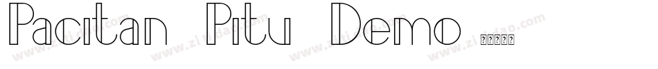 Pacitan Pitu Demo字体转换